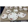 Image 9 : Adderley Fine Bone China England Pink Rose Pattern Dinnerware Set (55 Pieces)