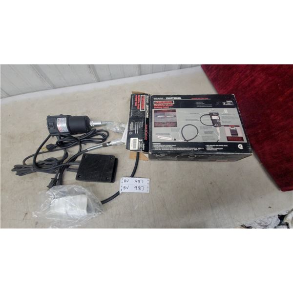 Sears Craftsman Professional Flexible Shaft Rotary Tool Model 572.248942 with Foot Pedal