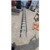 Image 1 : Aluminum Extension Ladder, Approximately 24'