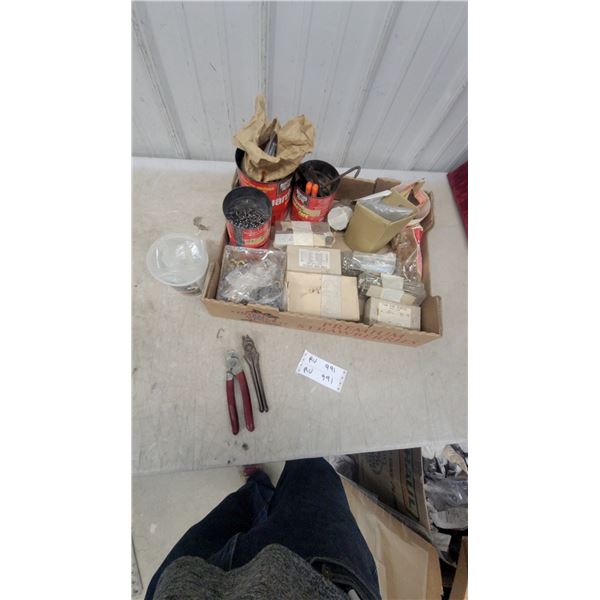 Hog Ring Pliers, Fine Wire Staples, Assorted Hardware and More