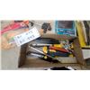 Image 4 : Assorted Hardware Lot: Wood Shims, Clamps, Utility Knives, Flashlight, Power Strip, and More