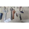 Image 2 : Assorted Hand Tools Including Adjustable Wrenches, Pipe Wrenches, Vise-Grips, Allen Keys, and More