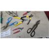 Image 2 : Assorted Tin Snips, Wire Strippers, and Aviation Shears, Various Sizes and Brands