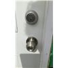 Image 3 : Exterior 2 Panel Steel Door w/Jam and Leaded Glass 36 x 79 x 1-3/4"