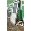 Image 3 : Exterior 2 Panel Steel Door w/Leaded Glass Window and Jam 36 x 79 x 1-3/4"
