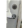 Image 4 : Exterior 2 Panel Steel Door w/Leaded Glass Window and Jam 36 x 79 x 1-3/4"