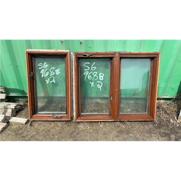 2 Triple Pain Windows 23-1/2 x 39-1/2 and 47-1/4 x 38-1/2"