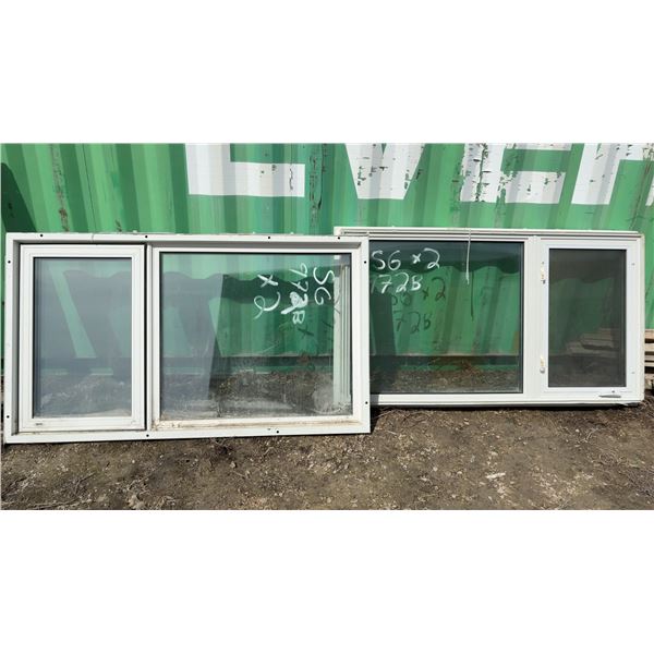 2 Tripple Pain Windows w/Opening Section 39-1/4 x 79-1/2"