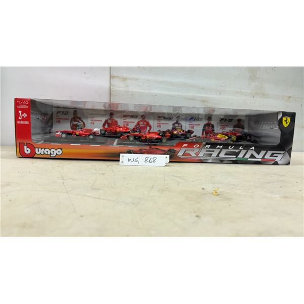 Bburago Formula Racing Ferrari 1:43 Scale Diecast Model Car Collectors Set