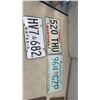 Image 2 : Collection of Vintage Canadian License Plates from Manitoba, Ontario, and Saskatchewan