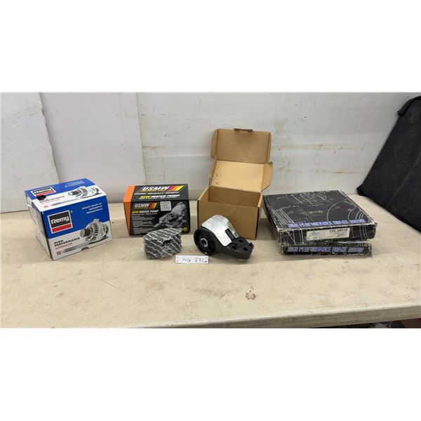 Assorted Auto Parts: Discs/Pads, Water Pump, Alternator, Engine Mounts Remy 14665 Remanufactured
