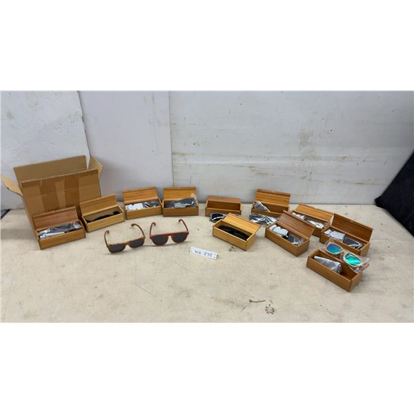 New Collection of Wood Frame Sunglasses with Bamboo Storage Cases