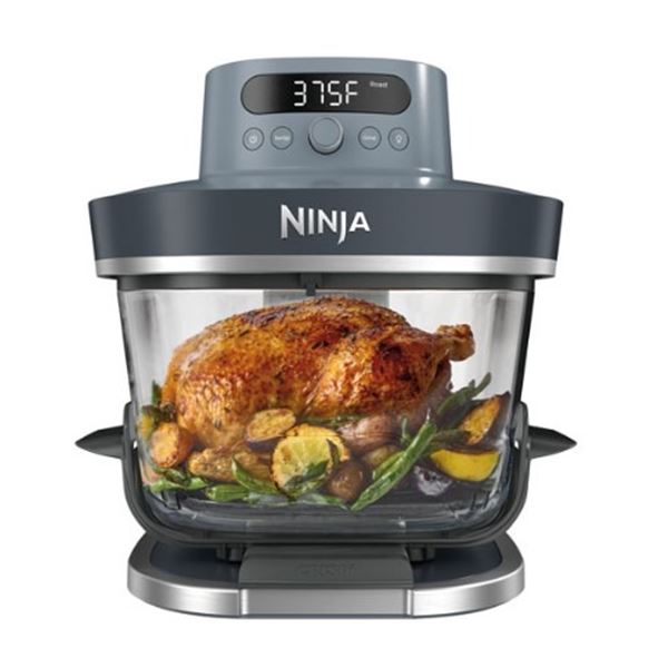 NINJA CRISPI PRO 6-IN-1 6QT COUNTERTOP GLASS AIR FRYER - TESTED WORKING, RETAIL $349