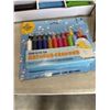 Image 2 : NEW IDIY 300PC UNWRAPPED SORTED 12 COLOR CRAYON SET, 2 NEW RHYMING BINGO GAMES, AND NEW SET OF BATHT