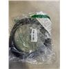Image 2 : 2 AS NEW 10FT BLACK / ORANGE  INDOOR OUTDOOR HEAVY DUTY LIGHTED 3 WIRE GROUNDED EXTENSION CORDS 12AW