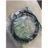 Image 3 : 2 AS NEW 10FT BLACK / ORANGE  INDOOR OUTDOOR HEAVY DUTY LIGHTED 3 WIRE GROUNDED EXTENSION CORDS 12AW