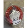Image 4 : 2 AS NEW 10FT BLACK / ORANGE  INDOOR OUTDOOR HEAVY DUTY LIGHTED 3 WIRE GROUNDED EXTENSION CORDS 12AW