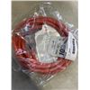 Image 5 : 2 AS NEW 10FT BLACK / ORANGE  INDOOR OUTDOOR HEAVY DUTY LIGHTED 3 WIRE GROUNDED EXTENSION CORDS 12AW