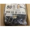 Image 3 : AS NEW 50FT BLACK 3 OUTLET INDOOR OUTDOOR HEAVY DUTY LIGHTED 3 WIRE GROUNDED EXTENSION CORD 12AWG