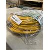 Image 2 : AS NEW 75FT YELLOW 3 OUTLET INDOOR OUTDOOR HEAVY DUTY LIGHTED 3 WIRE GROUNDED EXTENSION CORD 12AWG