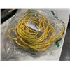 Image 3 : AS NEW 75FT YELLOW  INDOOR OUTDOOR HEAVY DUTY LIGHTED 3 WIRE GROUNDED EXTENSION CORD 16AWG