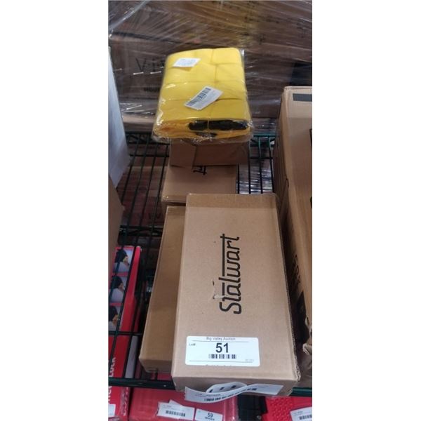 4 NEW 10 PACKS OF BUNGEE CORDS AND SET OF 4 NEW NYLON HEAVY DUTY STRAPS WITH BUCKLE