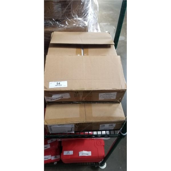 2 NEW VASAGLE BLACK AND BROWN EDNTABLES