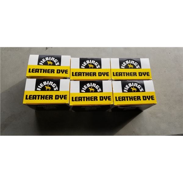 6 NEW AMAZON OVERSTOCK LEATHER DYE BURGANDY 36 TOTAL BOTTLE OF DYE