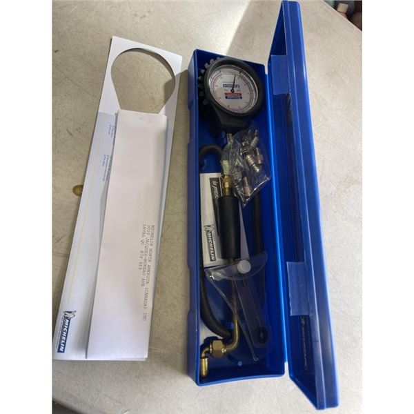 NEW SCHRADER MICHELIN TIRE PRESSURE GAUGE 10-170 PSI W/ TIRE DEPTH