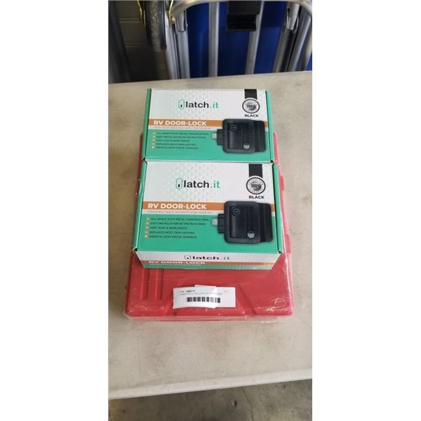 2 NEW RV DOOR LOCK LATCH KITS AND NEW FUEL PRESSURE TEST KIT