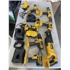 Image 1 : LARGE LOT OF DEWALT POWER TOOLS W/ BATTEREIES AND CHARGERS