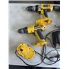 Image 4 : LARGE LOT OF DEWALT POWER TOOLS W/ BATTEREIES AND CHARGERS