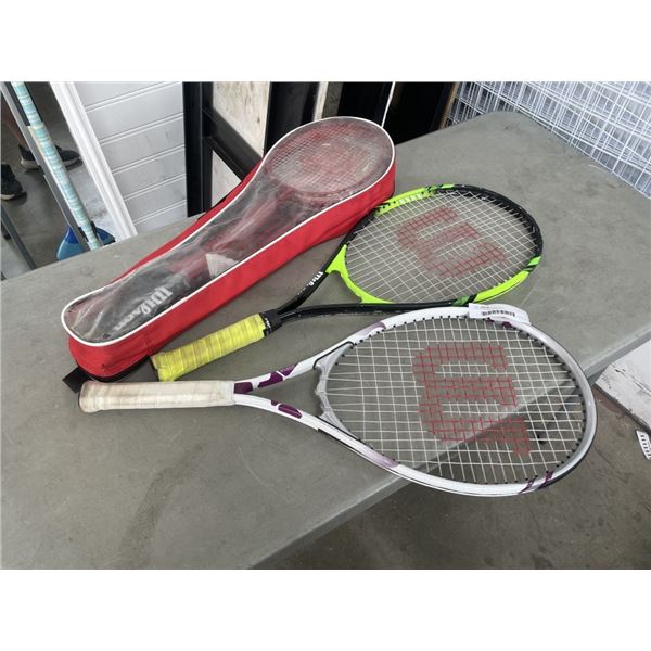 LOT OF VARIOUS RACKETS