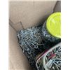 Image 4 : BOX OF ASSORTED SCREWS, BUTS, AND BOLTS