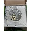 Image 3 : 5 NEW ORTECH 9 INCH SQUARE LED FLUSH MOUNT CEILING LIGHTS