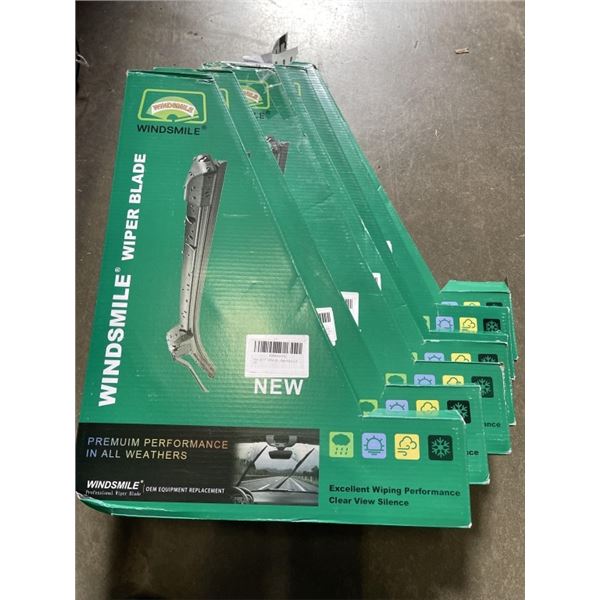 7 NEW SETS OF WIPER BLADES, 3 PACK SETS OF 246, 17 AND 14 INCH BLADES