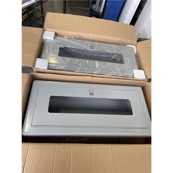 2 NEW GREY 9X24X6 BREAKER PANEL BOXES