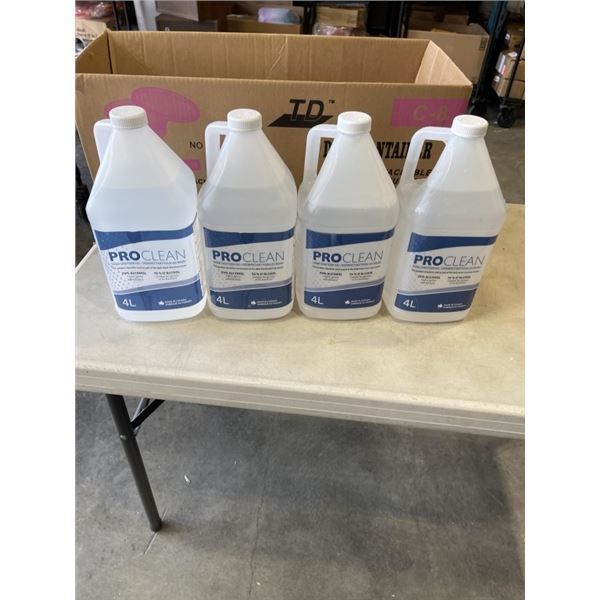 4 JUGS OF HANDSANTIZER REFILL 4L EACH