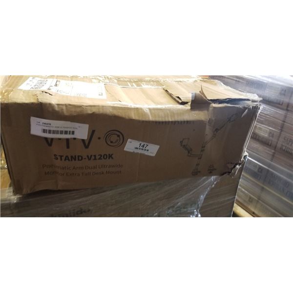 VIVO PNEMANTIC ARM ULTRAWIDE DUAL DESK MOUNT