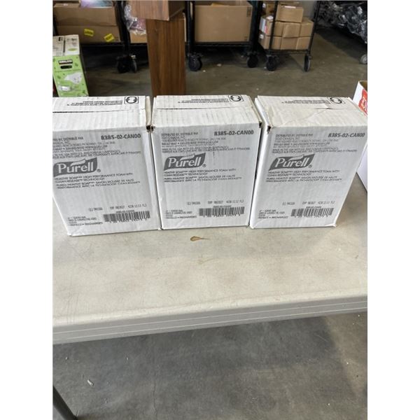 3 BOXES OF PURELL HAND SOAP REFILL