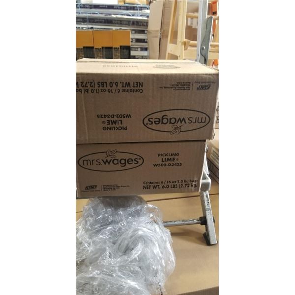2 NEW CASES OF MRS WAGES PICKLING LIME