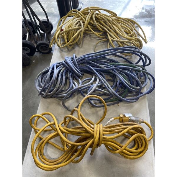 3 LARGE HEAVUY DUTY EXTENSION CORDS