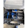 Image 2 : WATERLOO TOOL BOX WITH ASSORTED HAND TOOLS , ST JOHNS METAL FIRST AID KIT AND PLASTIC HARDWARE ORGAN