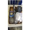 Image 3 : 2 TRAYS OF ASSORTED AUTOMTIVE SIGN HOLDERS, MIRRORS AND HAND TOOLS