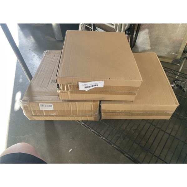 3 NEW METAL LOCKING WALL MOUNT MAILBOXES