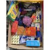 Image 6 : TRAY OF TAPE DISPENSERS, ROLLS OF TAPE, LABELS AND OFFICE SUPPLIES