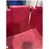 Image 2 : STEEL TOED SIZE 10 BOOTS AND RED TOTE