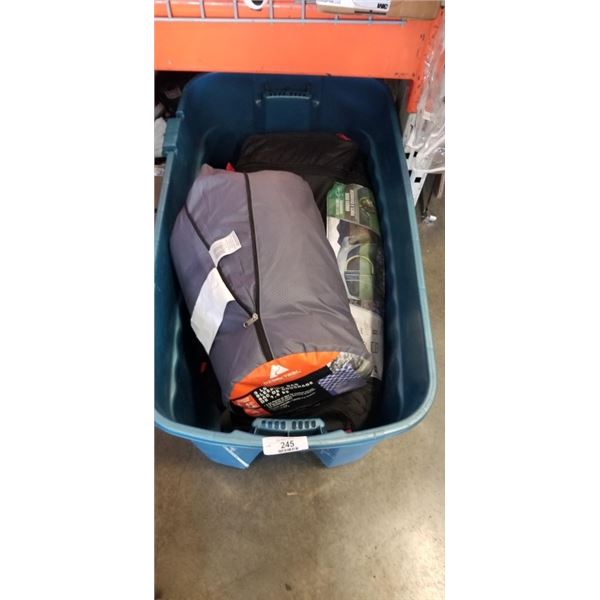 COLEMAN 8 MAN TENT AND SLEEPING BAG