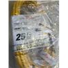 Image 2 : AS NEW 25FT YELLOW  INDOOR OUTDOOR HEAVY DUTY LIGHTED 3 WIRE GROUNDED EXTENSION CORD 14AWG