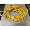 Image 2 : AS NEW 50FT YELLOW  INDOOR OUTDOOR HEAVY DUTY LIGHTED 3 WIRE GROUNDED EXTENSION CORD 10AWG